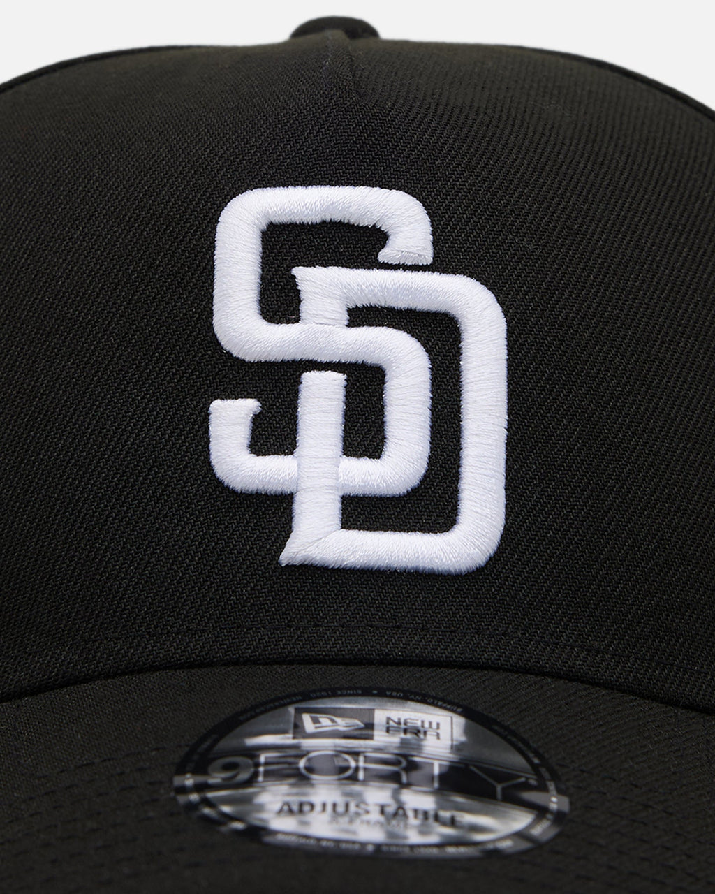 New Era San Diego Padres 'Easy Black and White' 9FORTY A-Frame Snapback Black/White