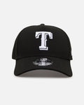 New Era Texas Rangers 'Easy Black and White' 9FORTY A-Frame Snapback Black/White