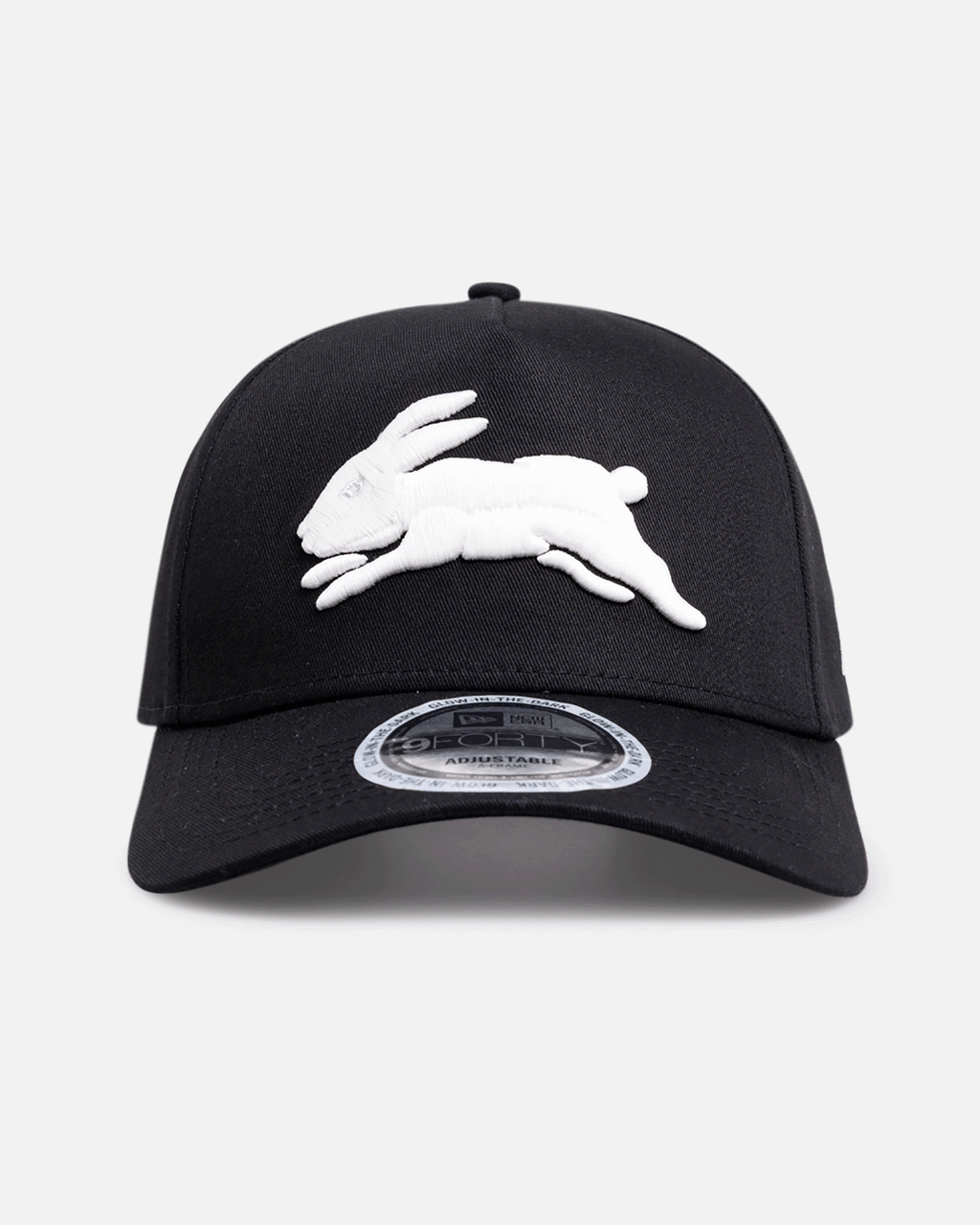 New Era South Sydney Rabbitohs 'NRL Glow In The Dark' 9FORTY A-Frame Snapback Black