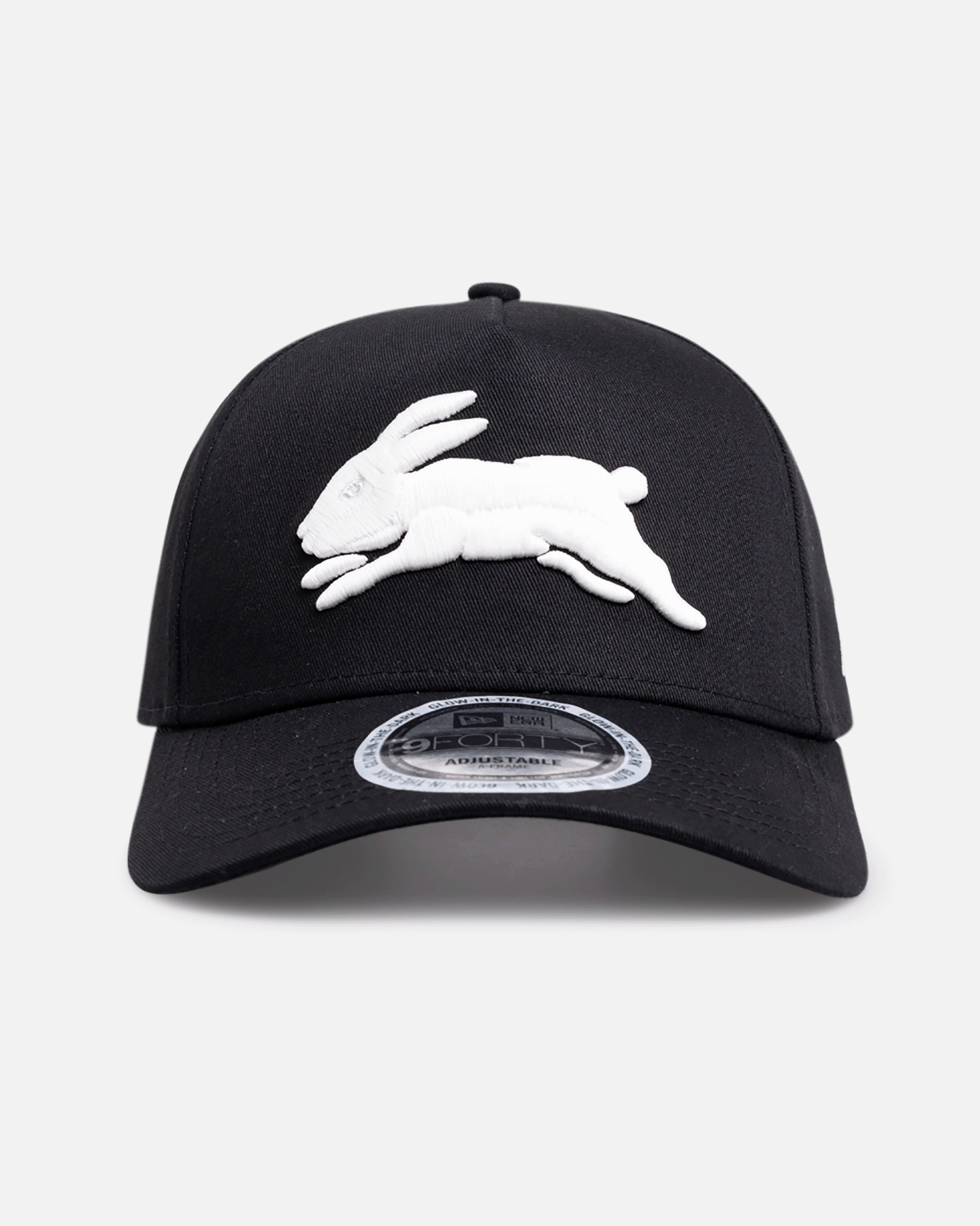 New Era South Sydney Rabbitohs 'NRL Glow In The Dark' 9FORTY A-Frame Snapback Black