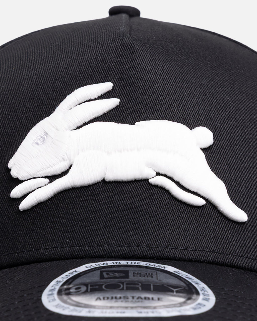 New Era South Sydney Rabbitohs 'NRL Glow In The Dark' 9FORTY A-Frame Snapback Black