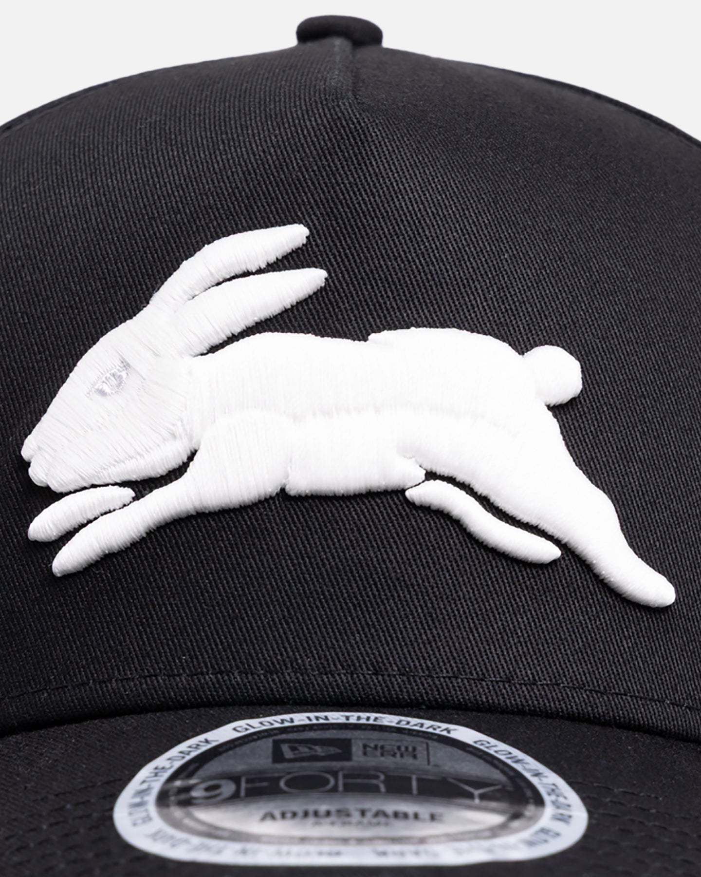 New Era South Sydney Rabbitohs 'NRL Glow In The Dark' 9FORTY A-Frame Snapback Black