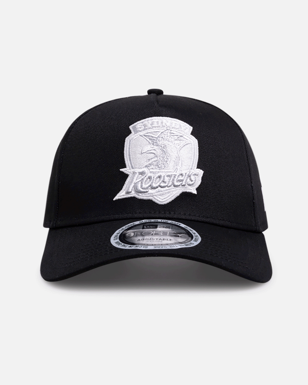 New Era Sydney Roosters 'NRL Glow In The Dark' 9FORTY A-Frame Snapback Black