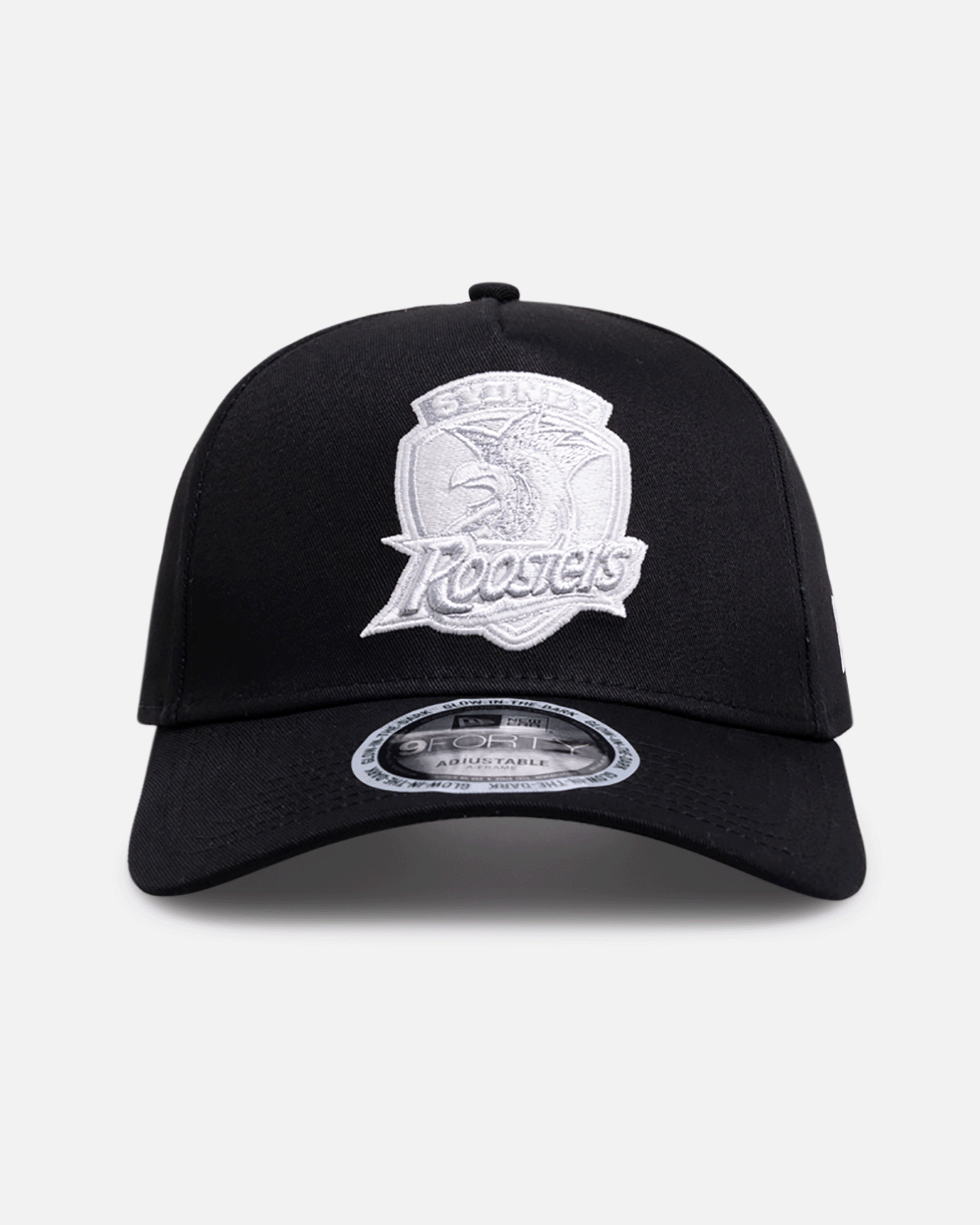New Era Sydney Roosters 'NRL Glow In The Dark' 9FORTY A-Frame Snapback Black