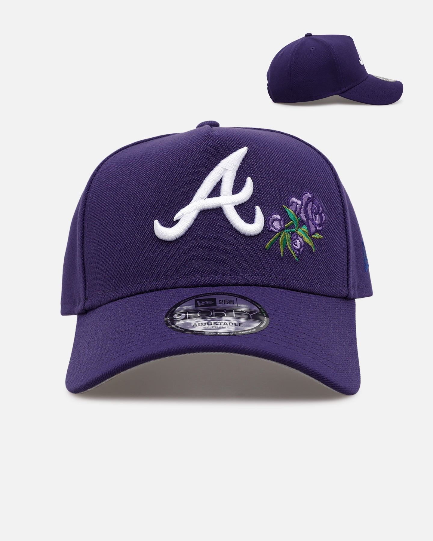 New Era Atlanta Braves 'Purple Rose' 9FORTY A-Frame Snapback Purple