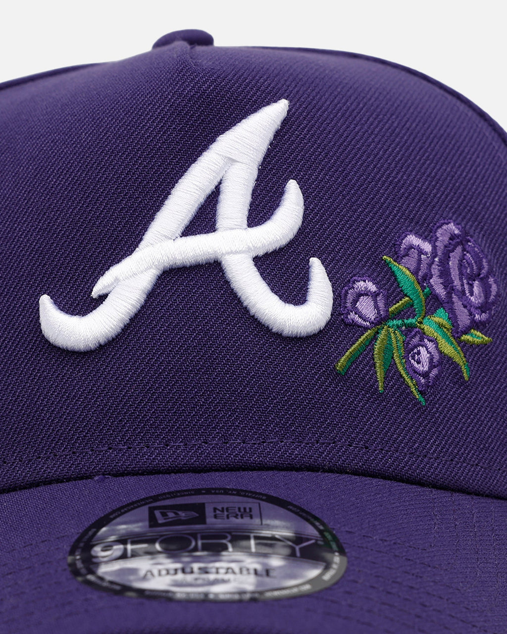 New Era Atlanta Braves 'Purple Rose' 9FORTY A-Frame Snapback Purple