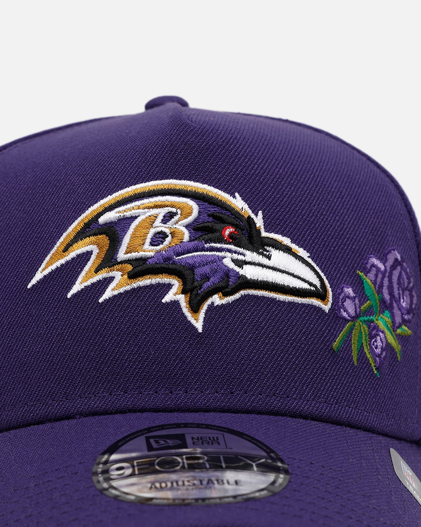 New Era Baltimore Ravens 'Purple Rose' 9FORTY A-Frame Snapback Purple
