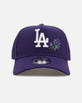 New Era Los Angeles Dodgers 'Purple Rose' 9FORTY A-Frame Snapback Purple
