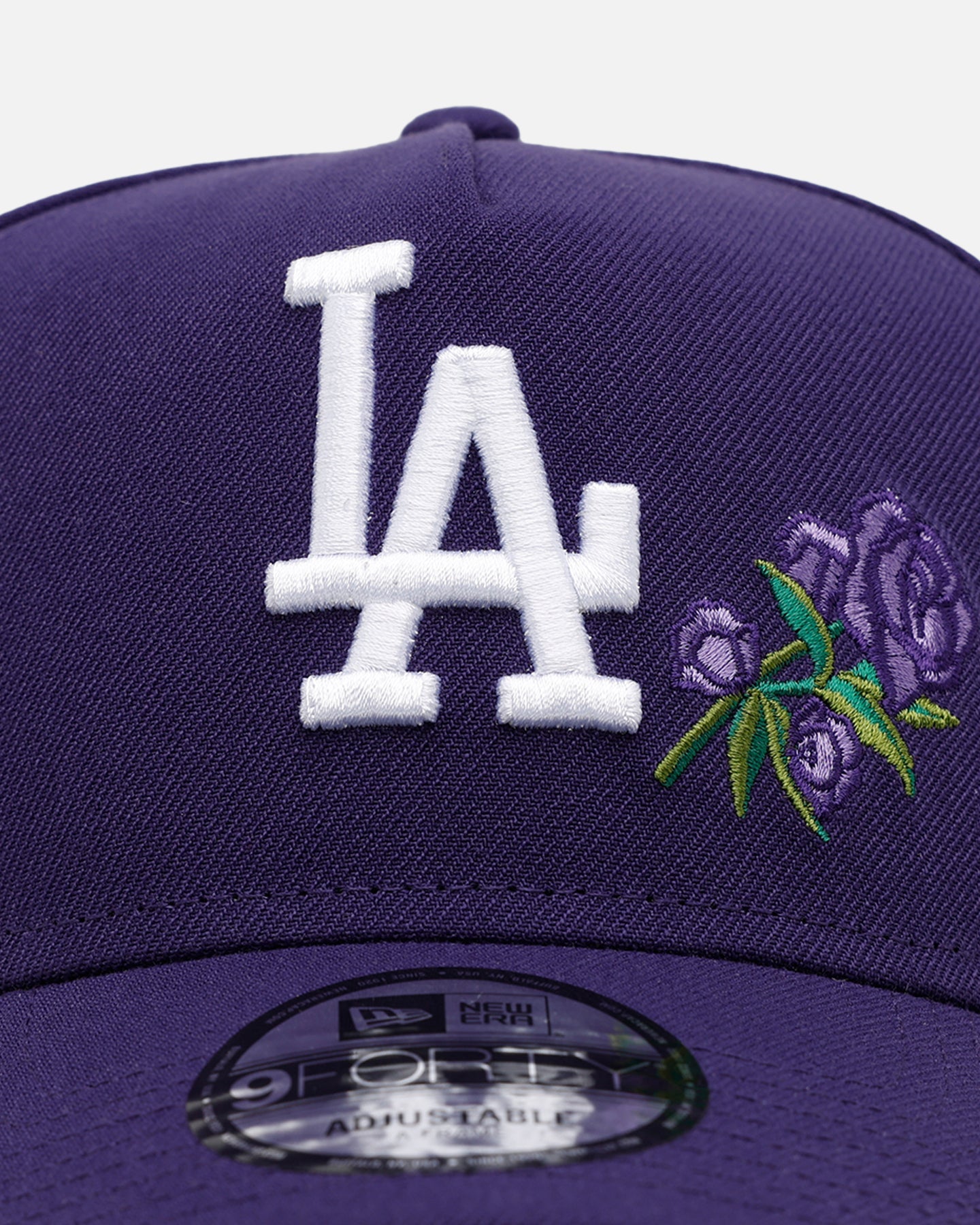 New Era Los Angeles Dodgers 'Purple Rose' 9FORTY A-Frame Snapback Purple