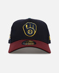 New Era Milwaukee Brewers 'Retro Outdoor' 9FORTY A-Frame Snapback Navy