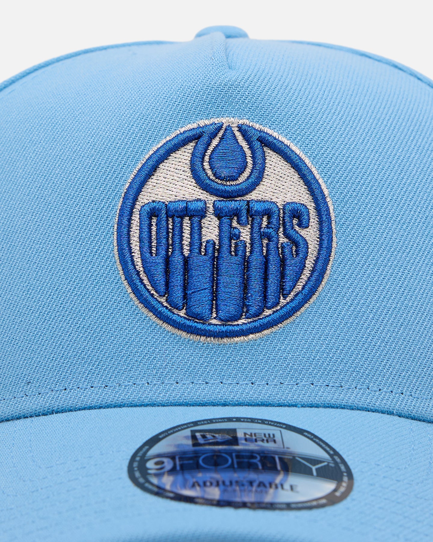New Era Edmonton Oilers 'Sky Blue' 9FORTY A-Frame Snapback Sky Blue