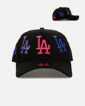 New Era Los Angeles Dodgers 'Dancing Logos' 9FORTY A-Frame Snapback Black