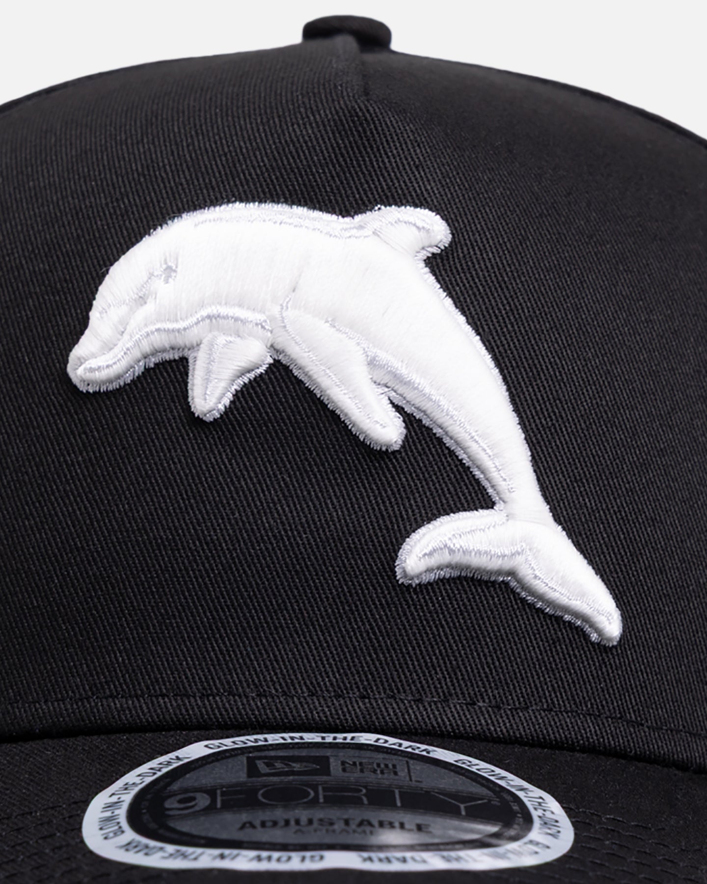 New Era Dolphins 'NRL Glow In The Dark' 9FORTY A-Frame Snapback Black