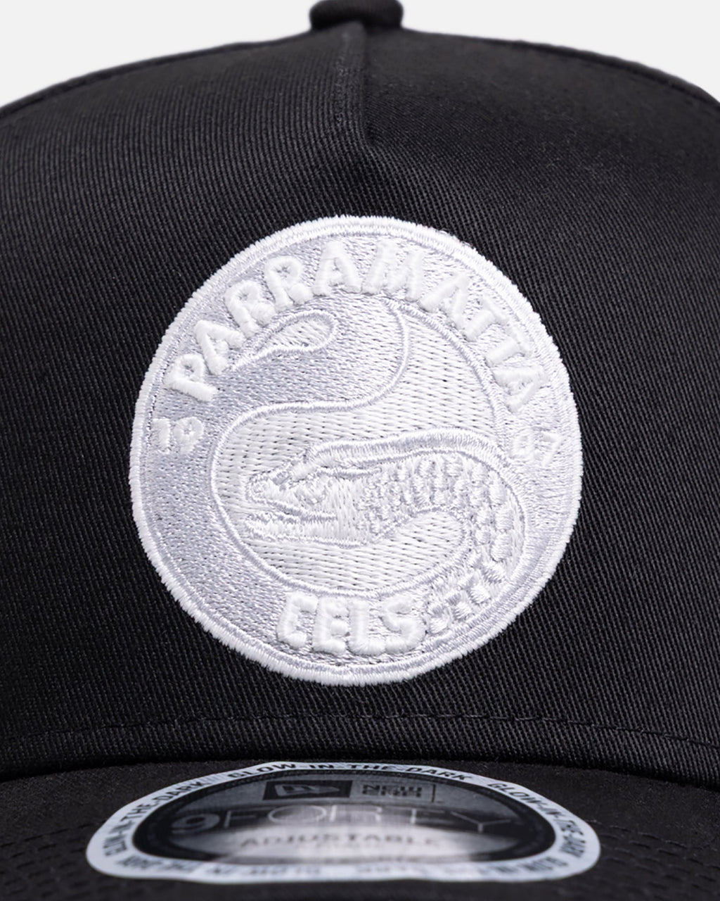 New Era Parramatta Eels 'NRL Glow In The Dark' 9FORTY A-Frame Snapback Black