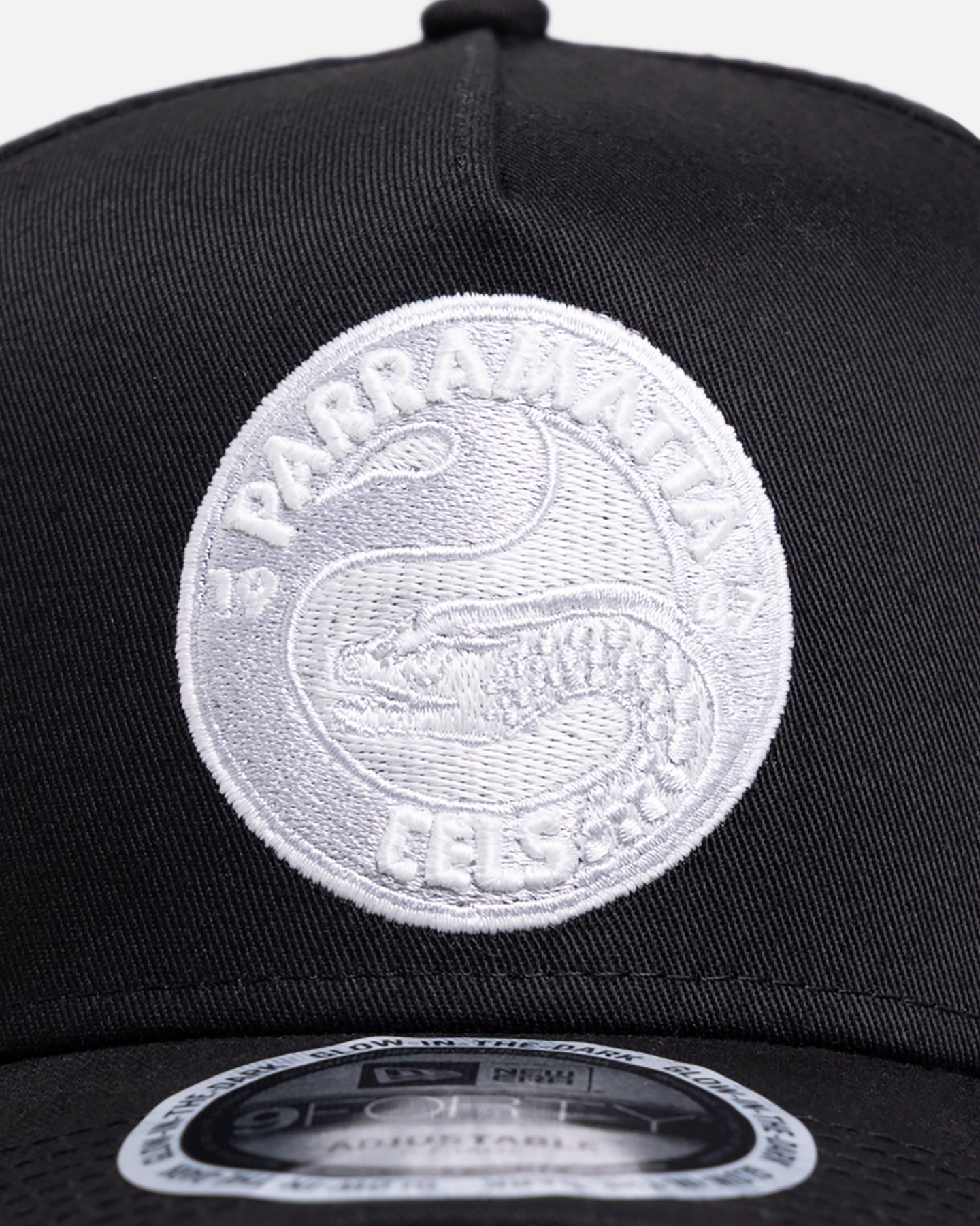 New Era Parramatta Eels 'NRL Glow In The Dark' 9FORTY A-Frame Snapback Black