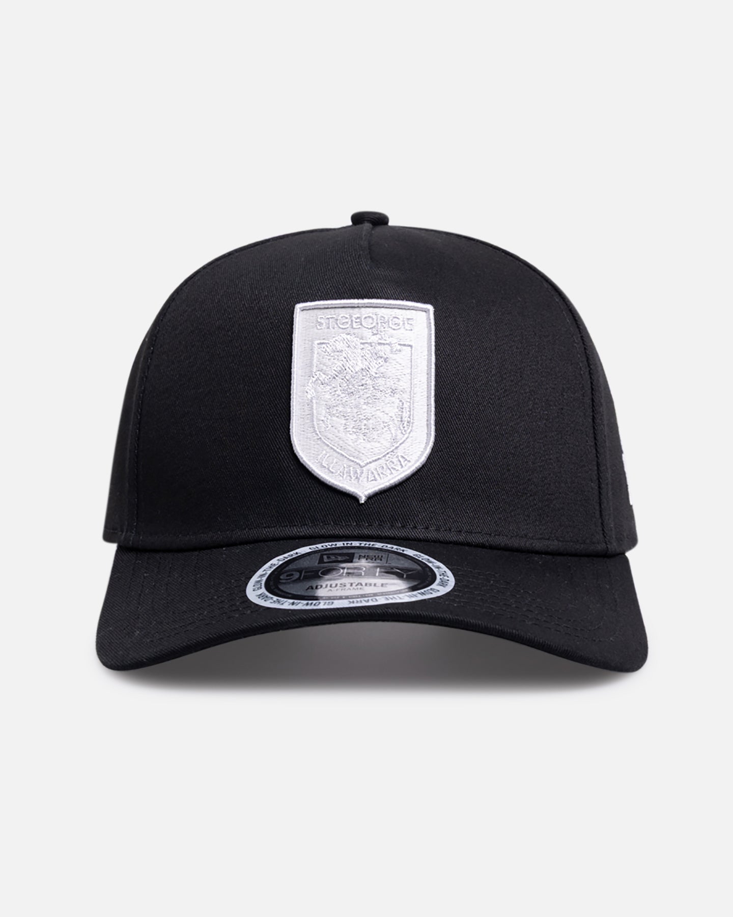 New Era St. George Illawarra Dragons 'NRL Glow In The Dark' 9FORTY A-Frame Snapback Black