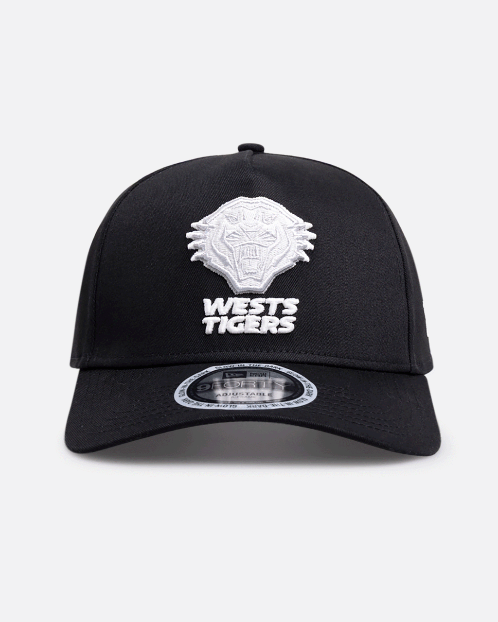 New Era Wests Tigers 'NRL Glow In The Dark' 9FORTY A-Frame Snapback Black