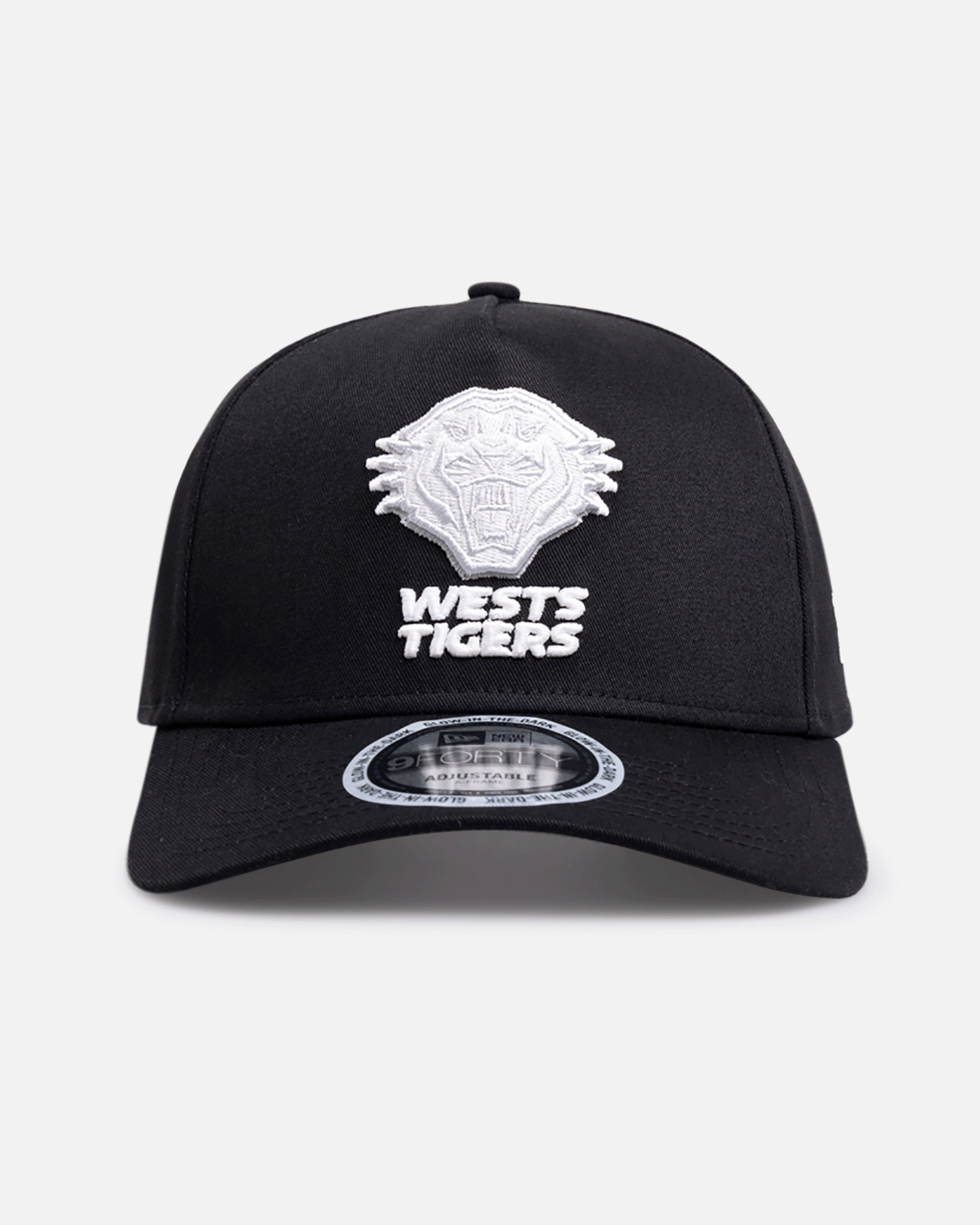 New Era Wests Tigers 'NRL Glow In The Dark' 9FORTY A-Frame Snapback Black