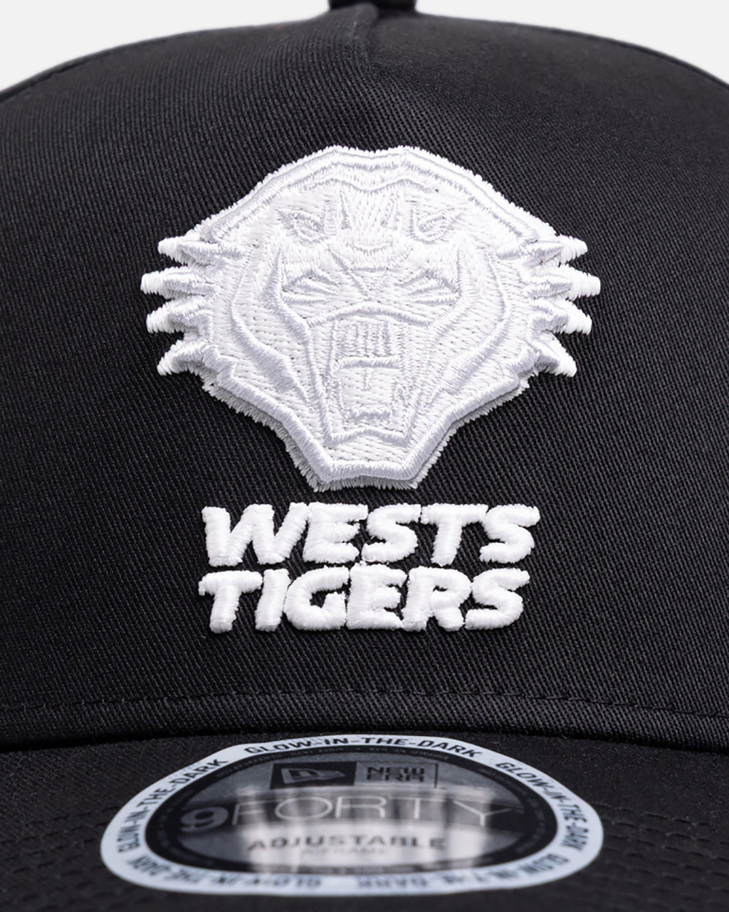New Era Wests Tigers 'NRL Glow In The Dark' 9FORTY A-Frame Snapback Black