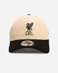 New Era Liverpool FC 9FORTY Corduroy Core Casual Strapback Light Beige