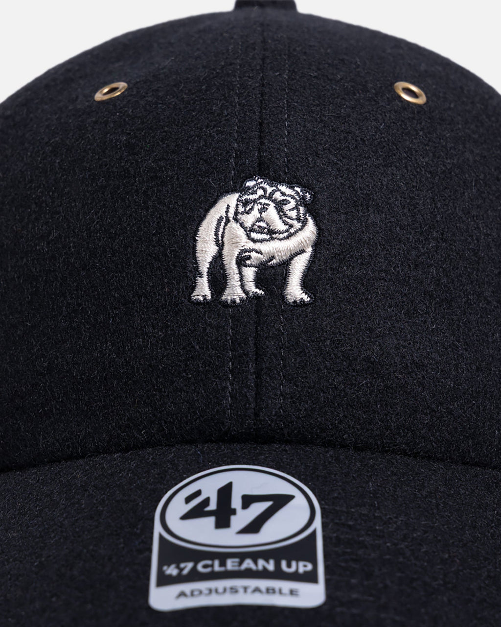 47 Brand Bulldog Wool 47 Clean Up Strapback Black