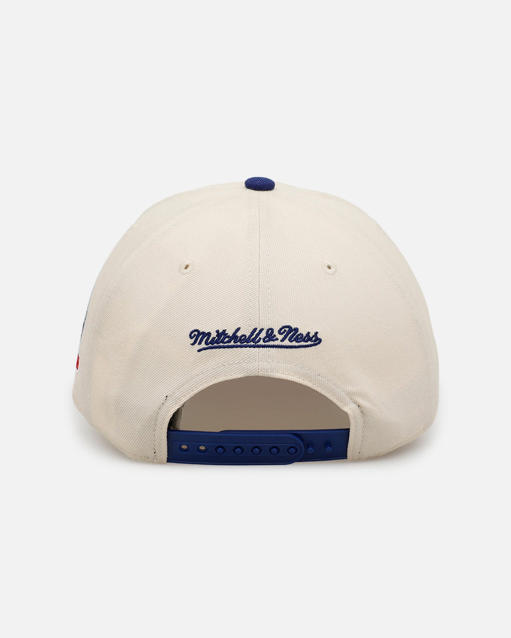 Mitchell & Ness Los Angeles Dodgers 'Pink Team Logo' Pro Pinch Snapback Off White