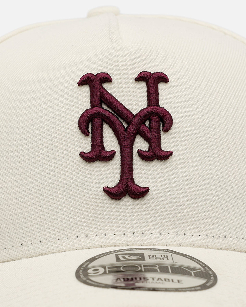 New Era New York Mets 'Too Clean 2.0' 9FORTY A-Frame Snapback Chrome/Maroon