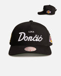 Mitchell & Ness Los Angeles Lakers Luka DonÄiÄ‡ 'CLSC Script' Pro Pinch Snapback Black