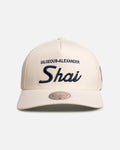 Mitchell & Ness Oklahoma City Thunder Shai Gilgeous-Alexander 'Classic' Script Pro Pinch Snapback White
