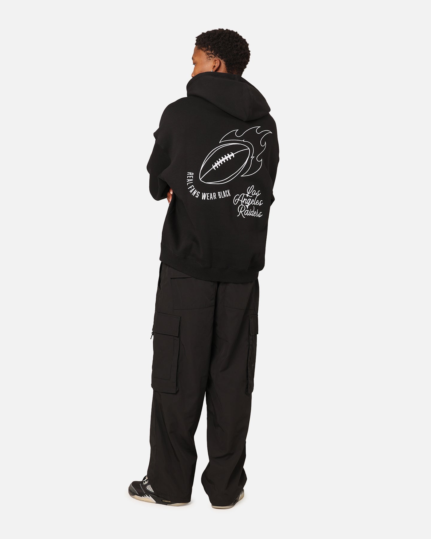 Mitchell & Ness Los Angeles Raiders History Hoodie Faded Black