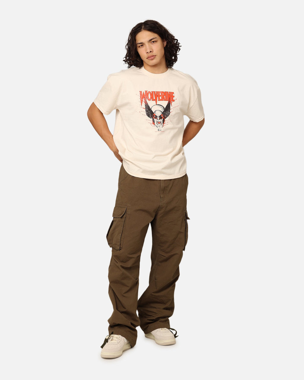 Marvel X-Men Wolverine Heavyweight T-Shirt Off White