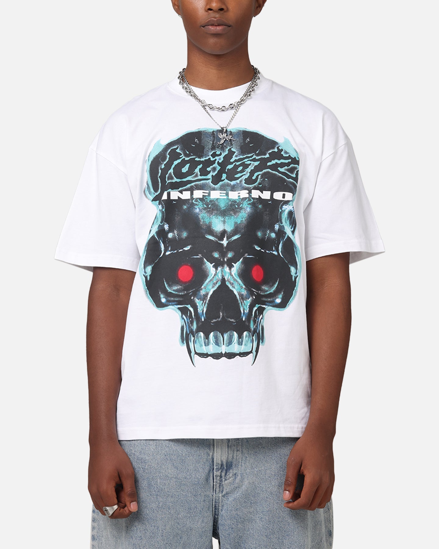 Loiter Inferno Drop T-Shirt White