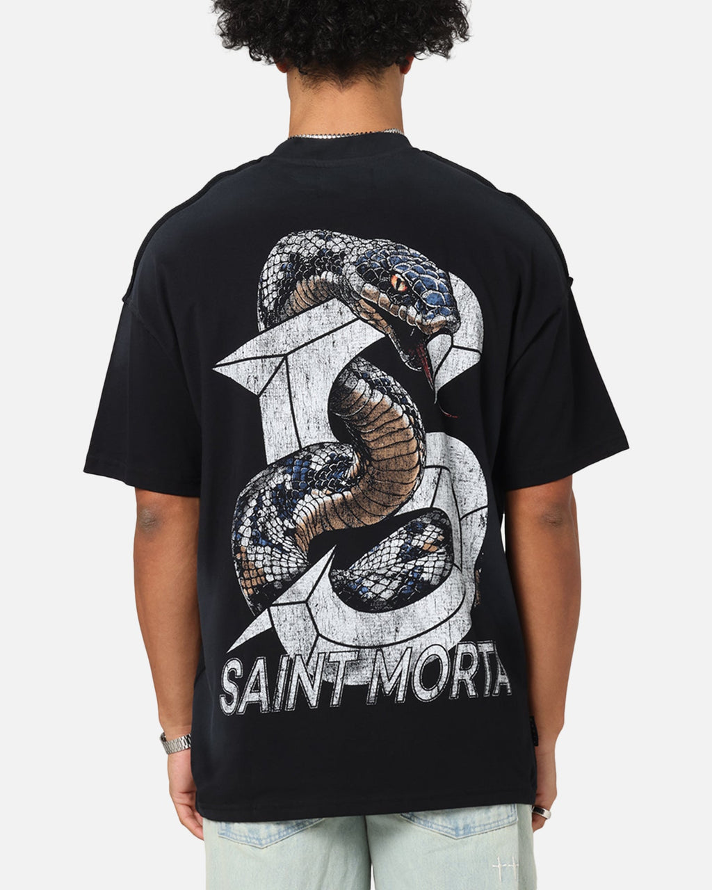 Saint Morta Venom Boxy T-Shirt Sunfade Black