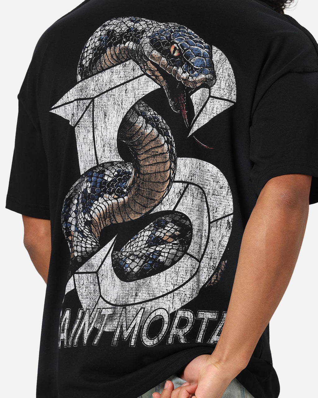 Saint Morta Venom Boxy T-Shirt Sunfade Black