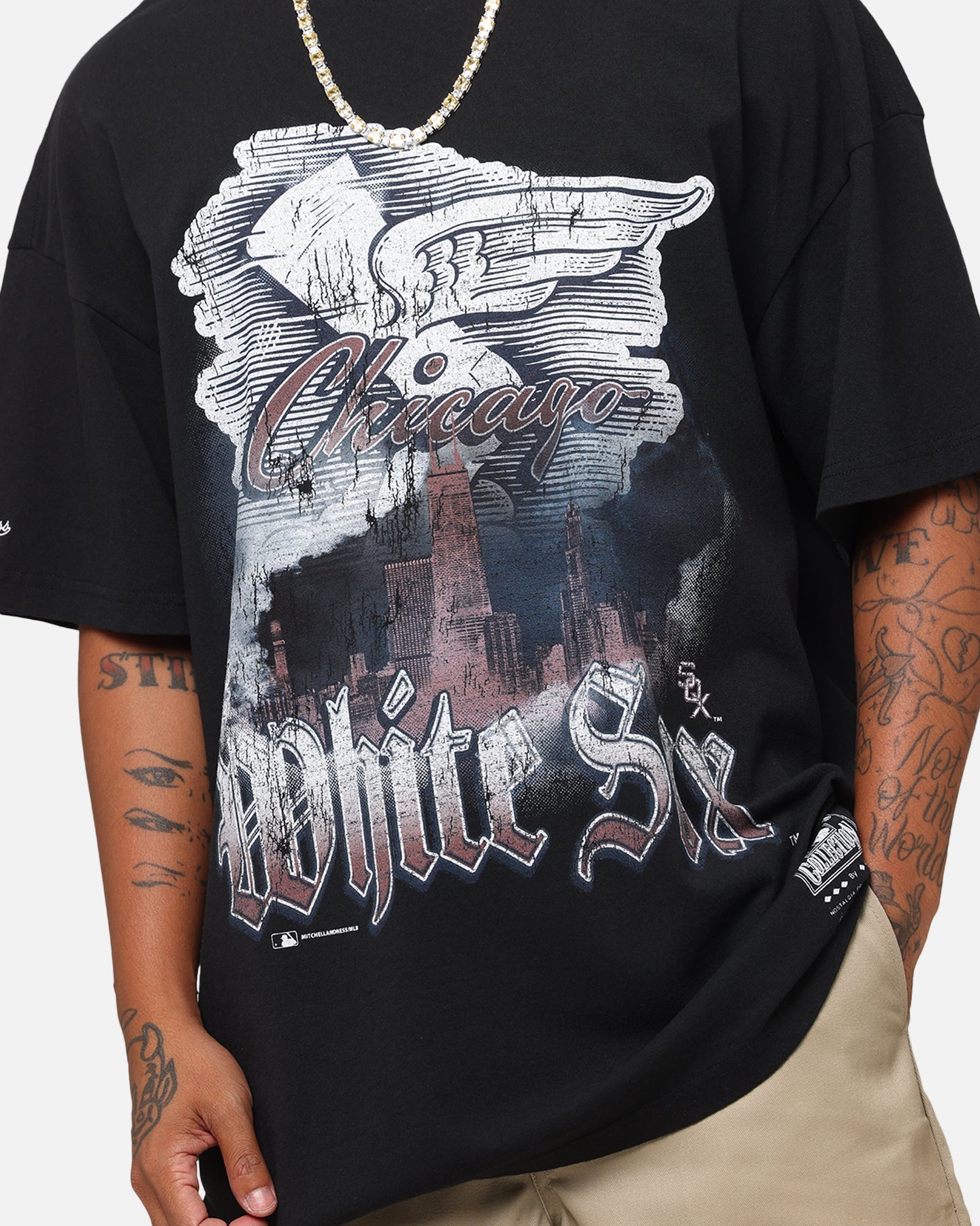 Mitchell & Ness Chicago White Sox Soaring T-Shirt Black