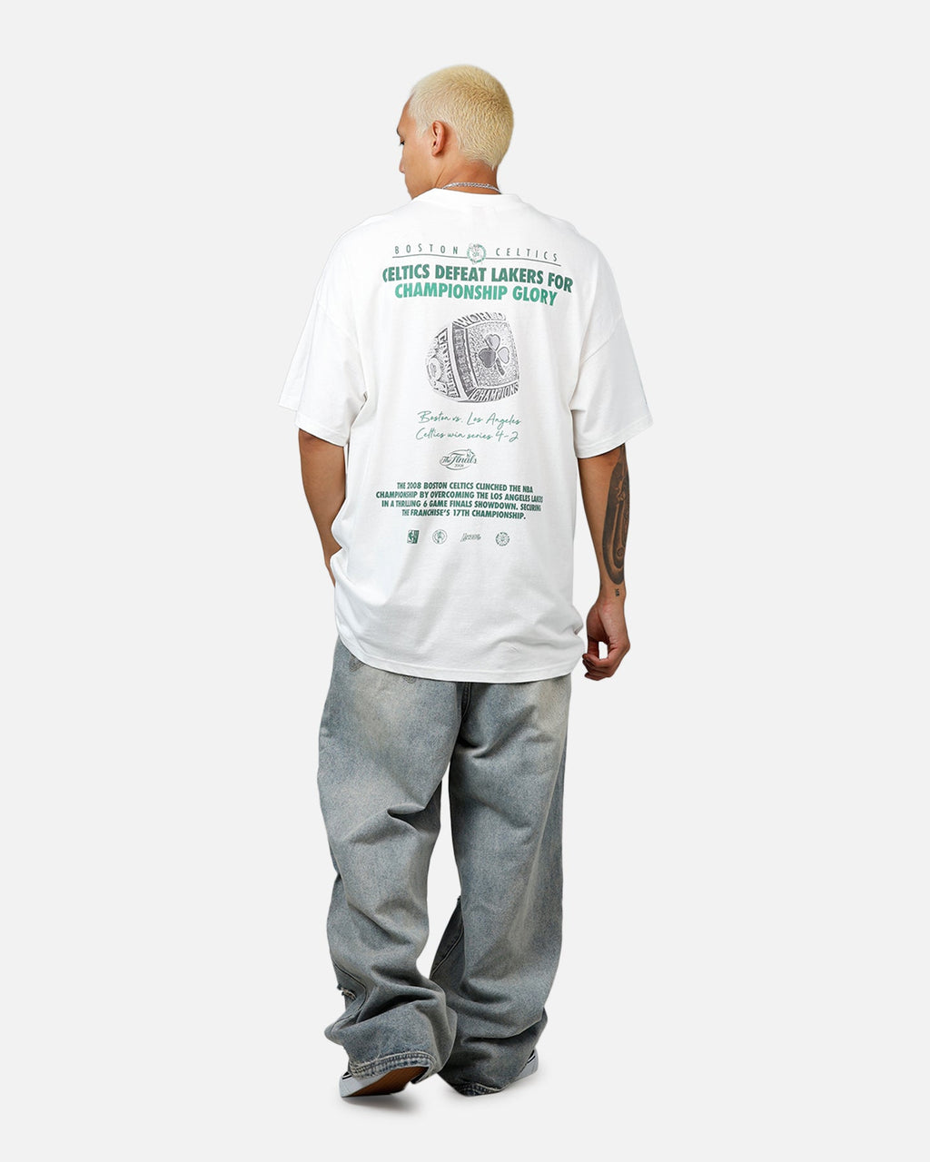 Mitchell & Ness Boston Celtics Kevin Garnett Got Better T-Shirt Vintage White