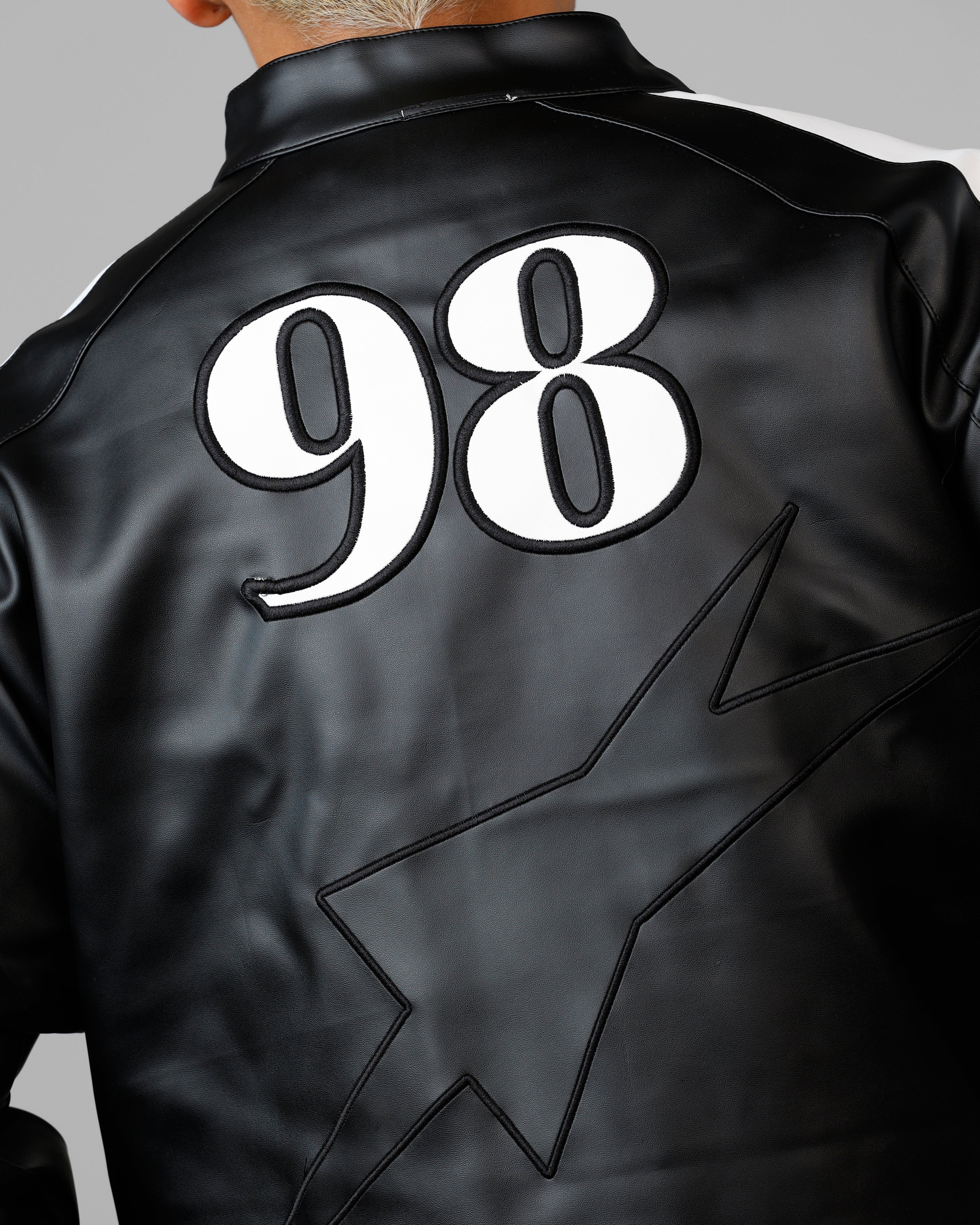 Loiter Engine Vegan Leather Jacket Black