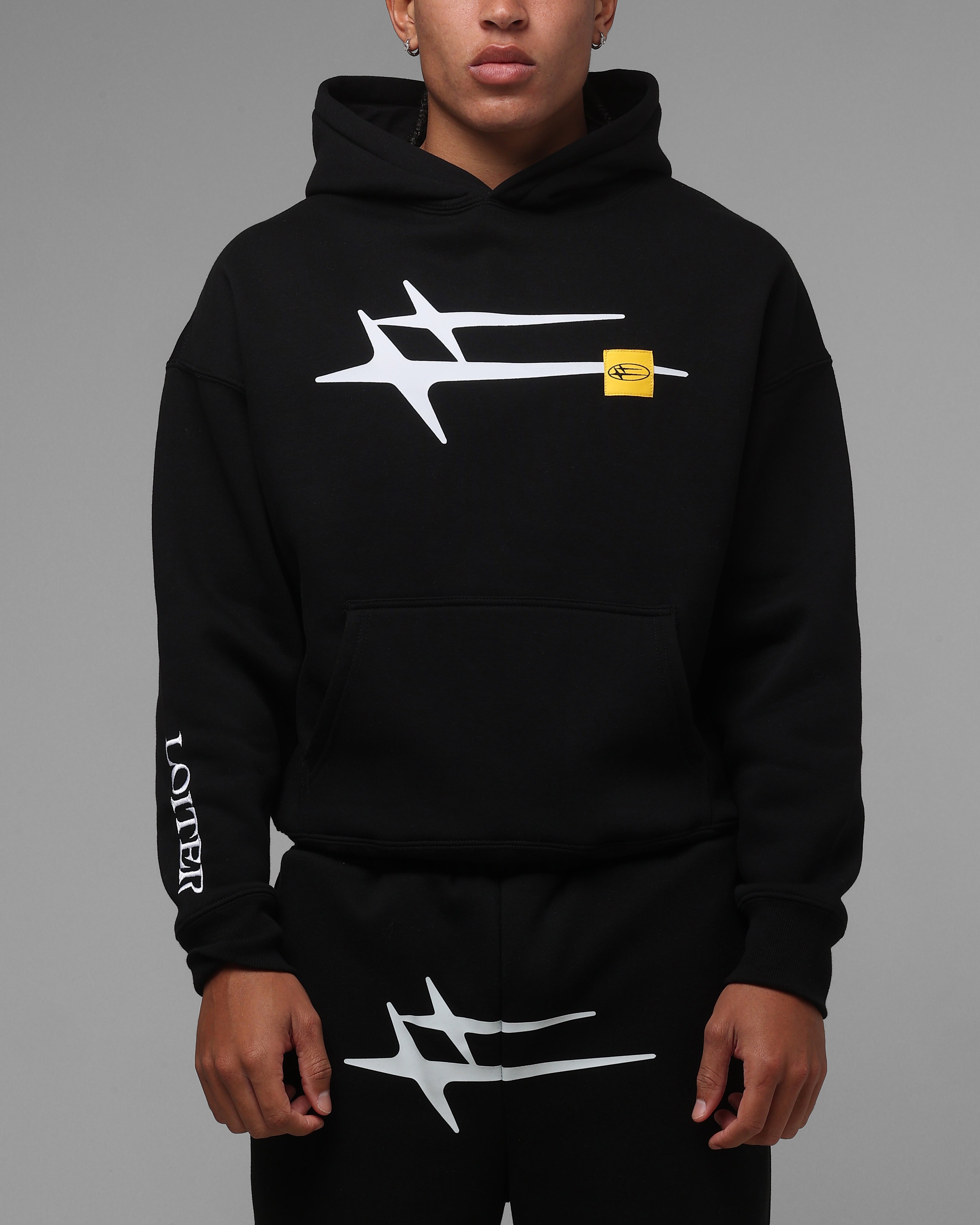 Loiter Hybrid Premium Hoodie Black