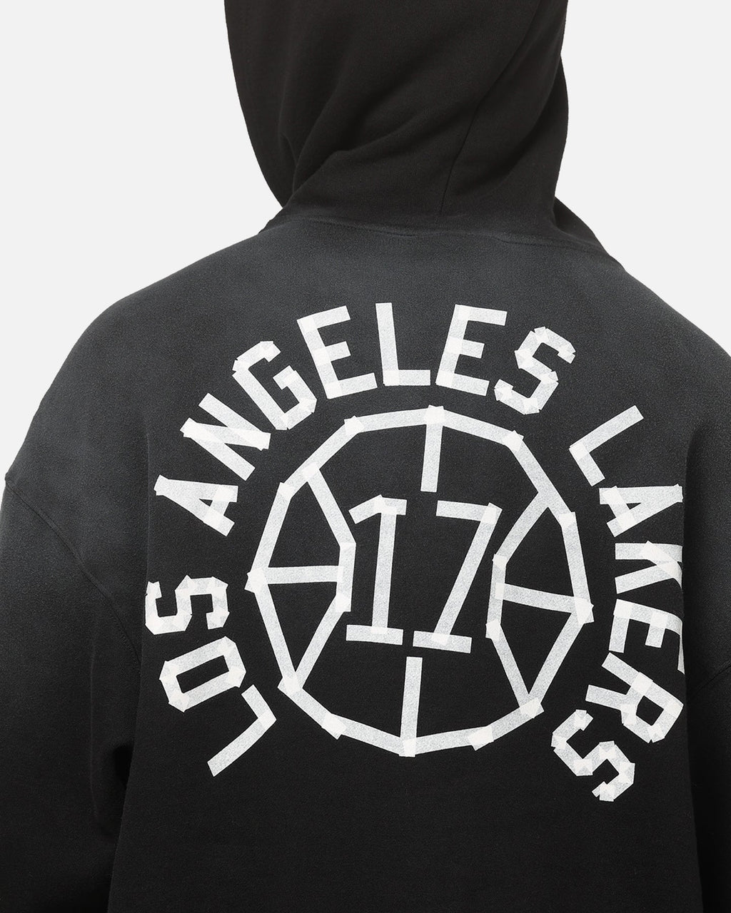 Mitchell & Ness Los Angeles Lakers Tape Hoodie Black