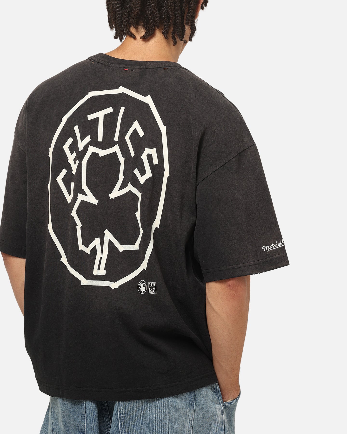 Mitchell & Ness Boston Celtics Tape T-Shirt Black