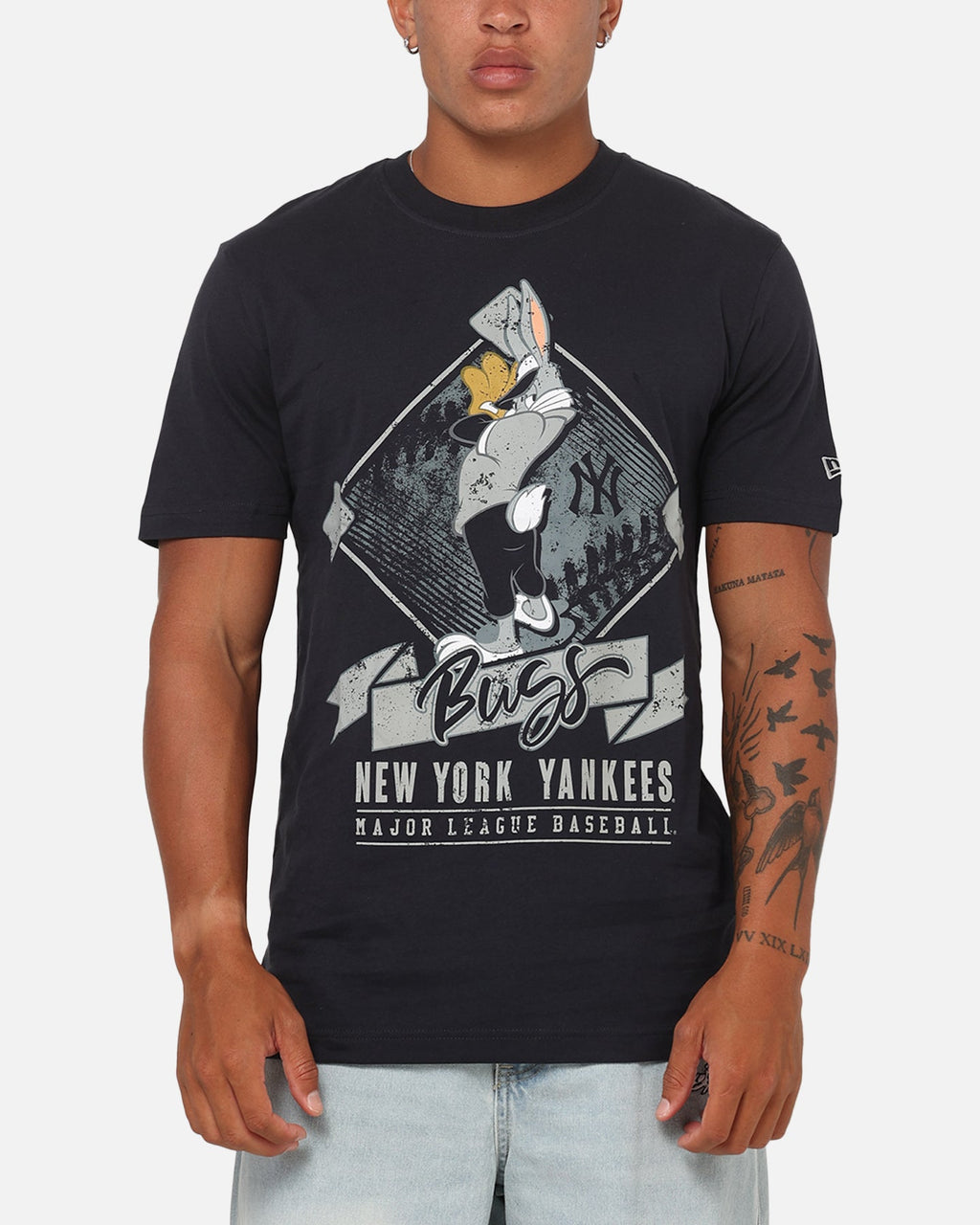 New Era New York Yankees 'Looney Tunes' Bugs Bunny T-Shirt Navy