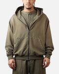 American Thrift Zip Hoodie Washed Olive