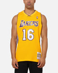 Mitchell & Ness Los Angeles Lakers Pau Gasol 09-10 Swingman Jersey Light Gold