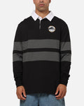 Bleacher Athletic Penrith Panthers NRL Legacy Rugby Polo Shirt Black