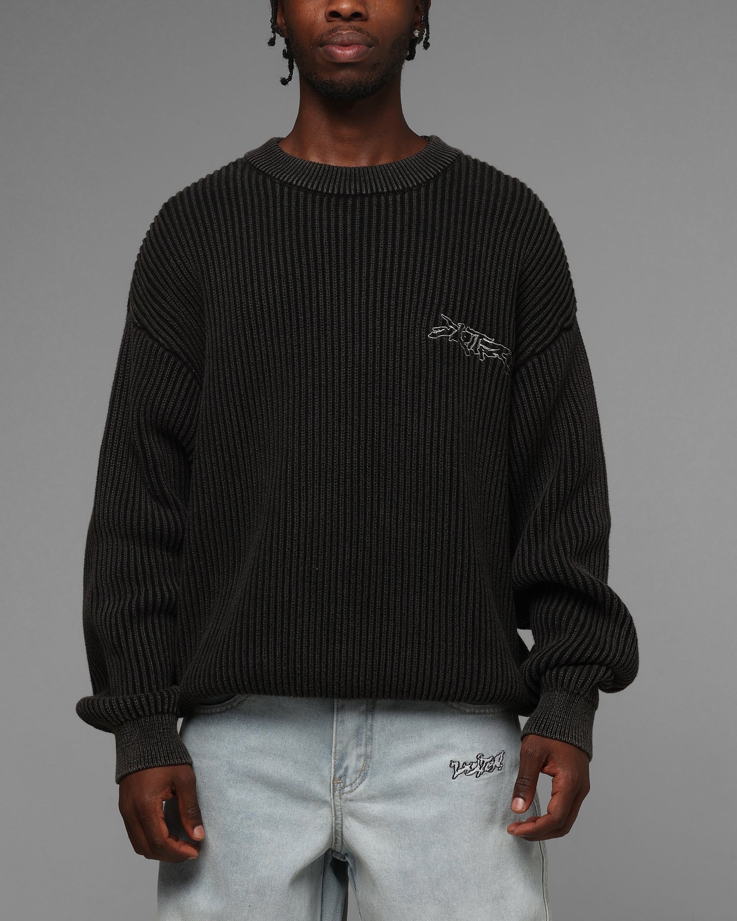 Loiter Star Born Knit Sweater Black