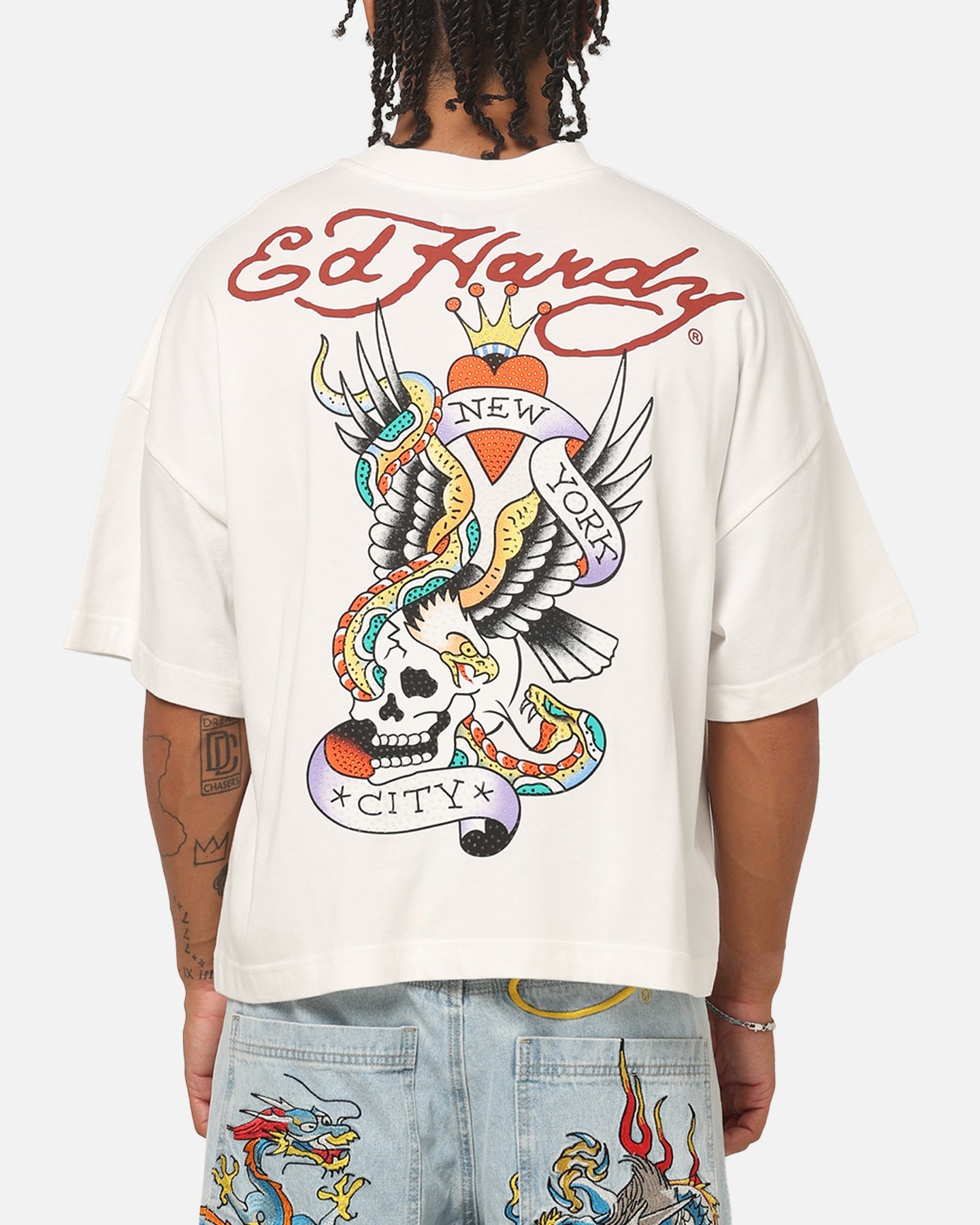 Ed Hardy NYC T-Shirt Off White