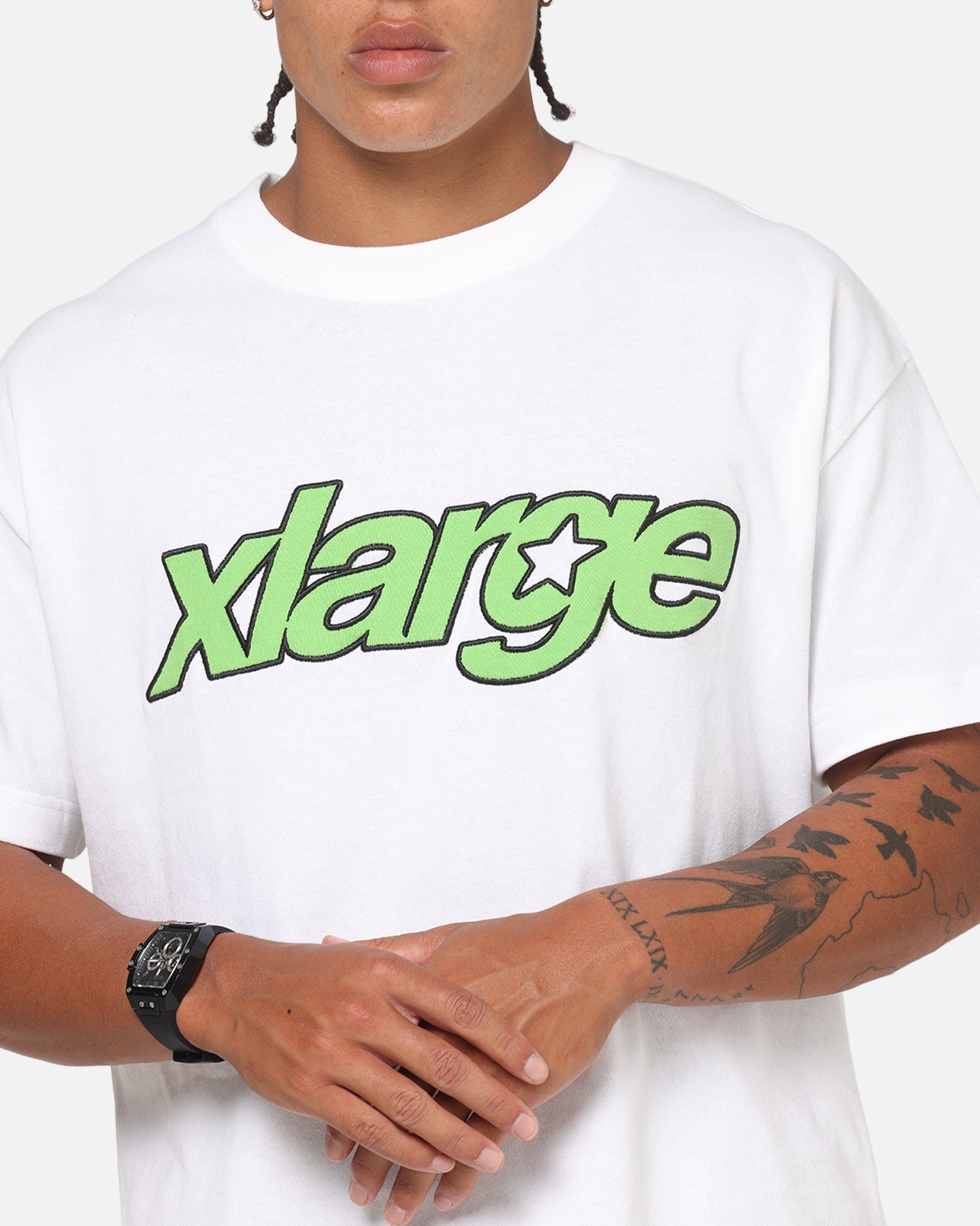 X-Large Italic Star Gorilla T-Shirt White
