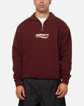 Vouseti Golf Wave Quarter Zip Crewneck Dark Plum