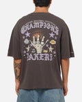 Mitchell & Ness Los Angeles Lakers Blackletter Champs Box T-Shirt Slate