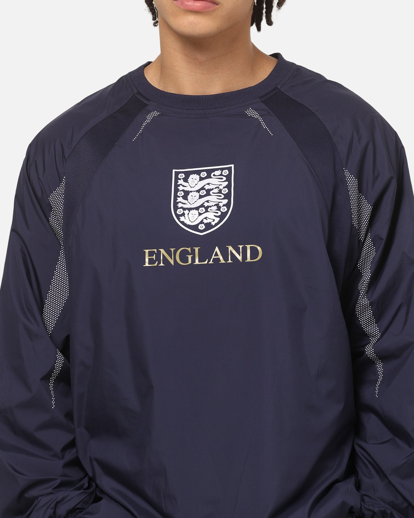 Majestic Athletic England Nylon Crewneck Navy